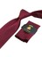 Bordo Reps Dokulu Düz Mendilli Klasik Kravat KK13180 3