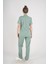 Aylu Model Soft Likra Çağla Yeşili Doktor Hemşire Hastane Scrubs Üniforma Takımı 3