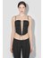 Black Stretch Lara Laced Corset - Adjustable Straps & Cropped Hem 1
