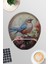 Vintage Kuş Temalı No:2 Oyuncu Gaming Oval Bilek Destekli Mousepad 1