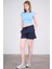 Çetinkaya Fithit 3266A Bayan Bisiklet Yaka 30/1 Likralı Süprem Crop T-Shirt Açık Mavi 2