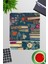 Çiçek ve Kitaplar No:4 Oyuncu Gaming Dikdörtgen Bilek Destekli Mousepad 1