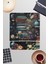 Çiçek ve Kitaplar No:5 Oyuncu Gaming Dikdörtgen Bilek Destekli Mousepad 1