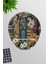 Çiçek ve Kitaplar No:2 Oyuncu Gaming Oval Bilek Destekli Mousepad 1