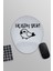 Uçasım Yok Komik Eğlenceli Baskılı Oval Bilek Destekli Mousepad 1