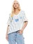 Spectate Top - V Yaka, Monogramlı, Oversized ve Kontrast Detaylar ile Rahat Tasarım 1