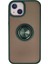 iPhone 15 Kılıf Montreal Yüzüklü Silikon Kapak - Yeşil - KA7112-6876 1