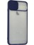 iPhone 6 Plus Kılıf Palm Buzlu Kamera Sürgülü Silikon - Lacivert - KA6880-1169 3