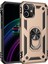 iPhone 12 Kılıf Sofya Yüzüklü Silikon Kapak - Gold - KA9322-2682 1