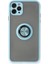 iPhone 11 Pro Kılıf Montreal Yüzüklü Silikon Kapak - Buz Mavi - KA6639-8314 1