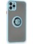 iPhone 11 Pro Kılıf Montreal Yüzüklü Silikon Kapak - Buz Mavi - KA6639-8314 2