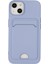 iPhone 14 Plus Kılıf Kelvin Kartvizitli Silikon - Lila - KA8112-2164 1