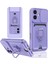iPhone 16 Kılıf Zuma Kartvizitli Yüzüklü Silikon - Lila - KA7542-7579 1