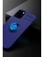 iPhone 12 Kılıf Range Yüzüklü Silikon - Mavi - KA5795-3009 2