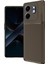 Infinix Smart 9 Kılıf Auto Focus Karbon Kapak - Kahverengi - KA2855-4314 1