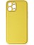 iPhone 12 Pro Kılıf Coco Deri Silikon Kapak - Sarı - KA2217-1139 1