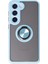 Samsung Galaxy S23 Kılıf Montreal Yüzüklü Silikon Kapak - Buz Mavi - KA7531-7581 1