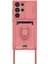 Samsung Galaxy S23 Ultra Kılıf Zuma Kartvizitli Yüzüklü Silikon - Pembe - KA6570-7441 2