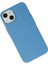 iPhone 14 Plus Kılıf Nano Içi Kadife Silikon - Mavi - KA3546-3324 3