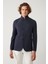 Erkek Lacivert Dik Yaka Cepli Astarsız Lightweight Ceket A41y4028 3