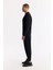 Erkek Siyah Bisiklet Yaka Baskılı Bi Stretch Interlok Sweatshirt A51y1204 3