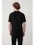 Erkek Siyah Bisiklet Yaka Baskılı Soft Touch T-shirt A41y1010 4