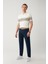 Erkek Lacivert Slim Fit Klasik Bel 5 Cep Pantolon A41Y3071 1
