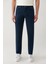 Erkek Lacivert Slim Fit Klasik Bel 5 Cep Pantolon A41Y3071 2