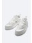 Erkek Beyaz Esnek Taban Sneaker Ayakkabı A41y8028 2