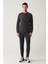 Erkek Antrasit Bisiklet Yaka Baskılı Soft Touch Sweatshirt A41y1224 6