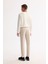 Erkek Bej Slim Fit Kırışmaz Hızlı Kuruyan Beli Lastikli Ekstra Esnek Teknik Kumaş Pantolon A42Y3065 3