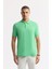 Erkek Neon Yeşil Regular Fit %100 Pamuk Hızlı Kuruyan Kıvrılmayan Polo Yaka T-Shirt B001032 1