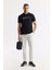 Erkek Siyah Regular Fit Bisiklet Yaka Baskılı İnterlok T-Shirt A51Y1089 7