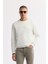 Erkek Ekru Bisiklet Yaka Baskılı Bi Stretch Interlok Sweatshirt A51y1204 1