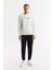 Erkek Ekru Bisiklet Yaka Baskılı Bi Stretch Interlok Sweatshirt A51y1208 6