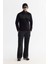 Erkek Siyah Soğuğa Dayanıklı Fermuarlı Dik Yaka Polar Sweatshirt A42y1380 5