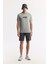 Erkek Gri Bisiklet Yaka Hareketli Hologram Baskılı Shoft Touch T-Shirt A51Y1031 7
