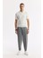 Erkek Ekru Polo Yaka Fermuarlı Fitil Örgü Detaylı Rayon Triko T-shirt A51Y5046 5