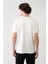 Erkek Beyaz Baskılı Bisiklet Yaka Soft Touch T-shirt A41y1328 4