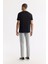 Erkek Siyah Bisiklet Yaka Baskılı T-Shirt A41Y1168 4