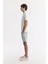 Erkek Beyaz Fermuarlı Polo Yaka Jakarlı T-Shirt A51Y1090 3
