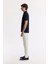 Erkek Lacivert Fermuarlı Polo Yaka Jakarlı T-Shirt A51Y1090 3