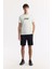 Erkek Beyaz Bisiklet Yaka Hareketli Hologram Baskılı Shoft Touch T-Shirt A51Y1031 5