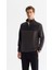 Erkek Antrasit Soğuğa Dayanıklı Fermuarlı Dik Yaka Polar Sweatshirt A42y1380 1