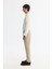 Erkek Bej Slim Fit Yandan Cepli Dokulu Bi-stretch Takım Elbise Pantolonu A42y3211 2