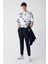 Erkek Lacivert Relaxed Fit Yandan Cepli Bağcıklı Jogger Pantolon B003005 1