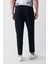 Erkek Lacivert Relaxed Fit Yandan Cepli Bağcıklı Jogger Pantolon B003005 4