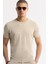 Erkek Bej Slim Fit Beli Lastikli Bi Stretch Chino Pantolon B003033 7