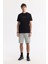 Erkek Siyah Bisiklet Yaka Hareketli Hologram Baskılı Shoft Touch T-Shirt A51Y1031 5