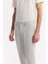 Erkek Açık Gri Carrot Fit Klasik Bel Pamuklu Jersey Pantolon A51y3013 4